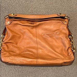 B. Makowsky Camel leather shoulder/hand Bag